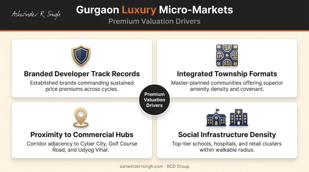 Four structural factors underpinning Gurgaon luxury real estate premium valuations