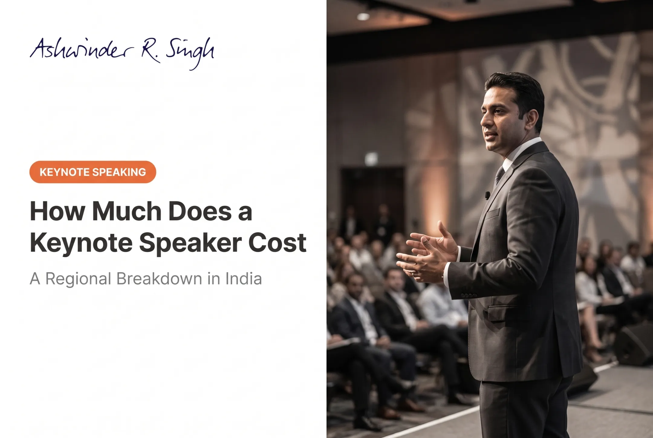 How Much Does a Keynote Speaker Cost: A Regional Breakdown in India