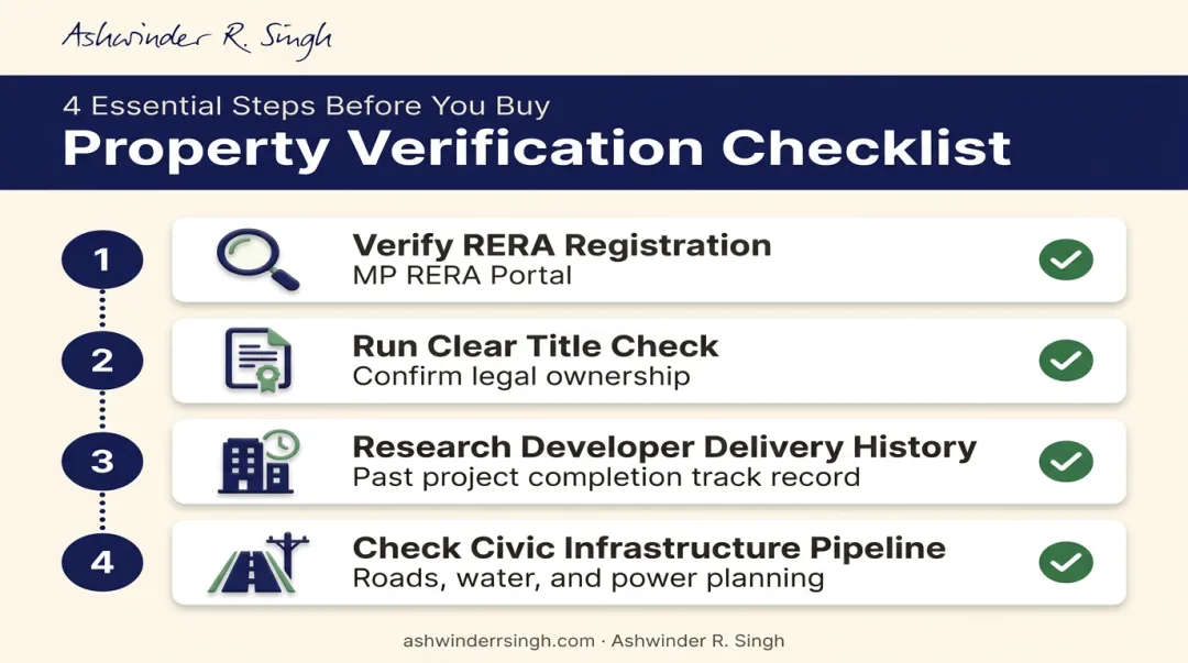 Four-step due diligence checklist for buying property in Indore