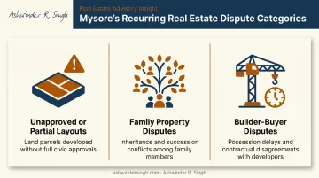 Three most common property disputes in Mysore real estate market