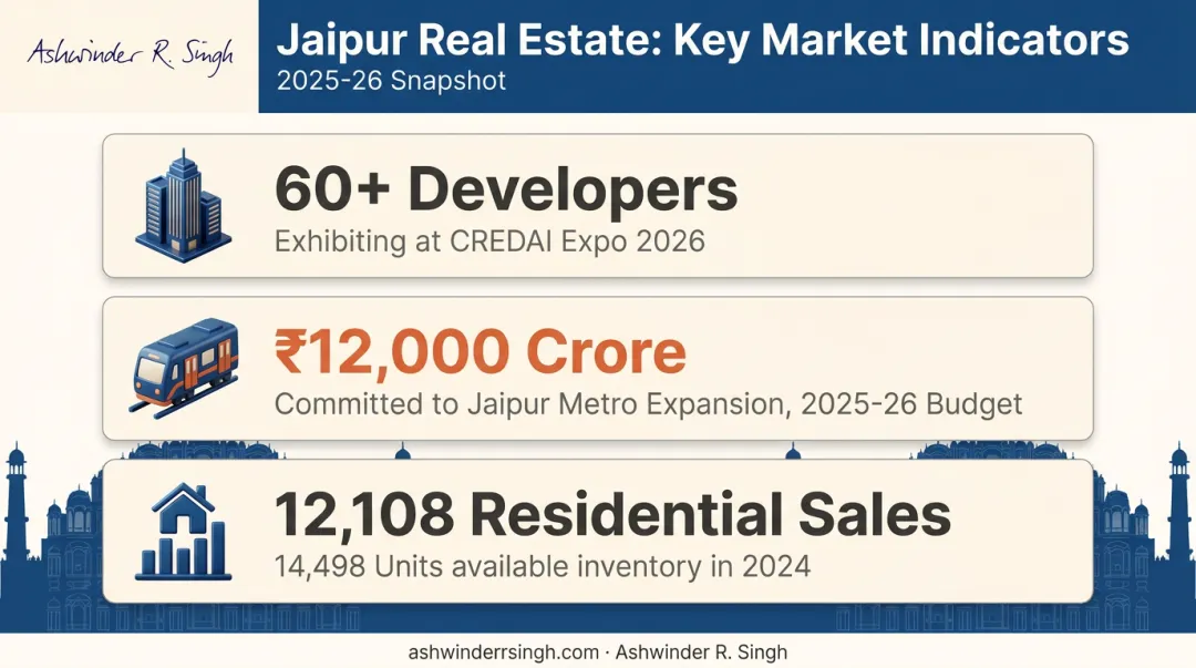 Jaipur real estate market growth statistics and CREDAI Expo 2026 scale