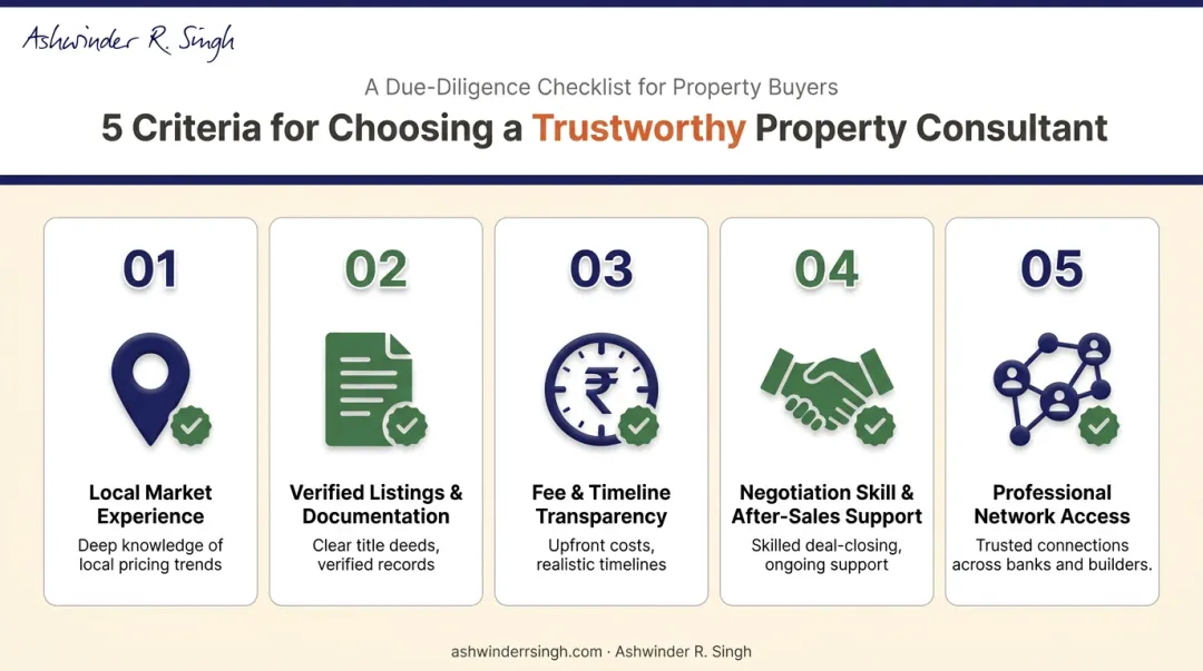Five key factors checklist for choosing a reliable property consultant