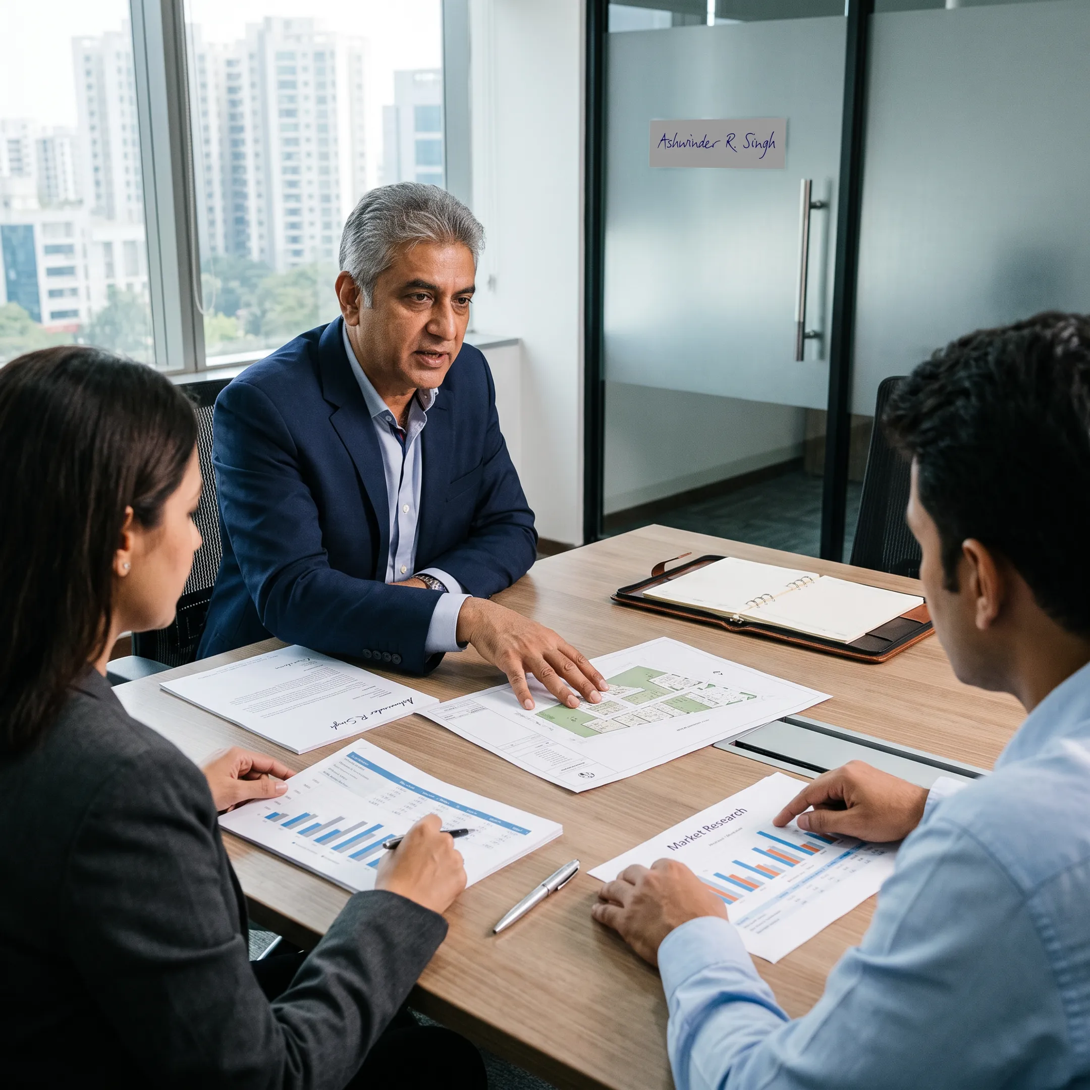 Advisor discussing real estate investment strategy