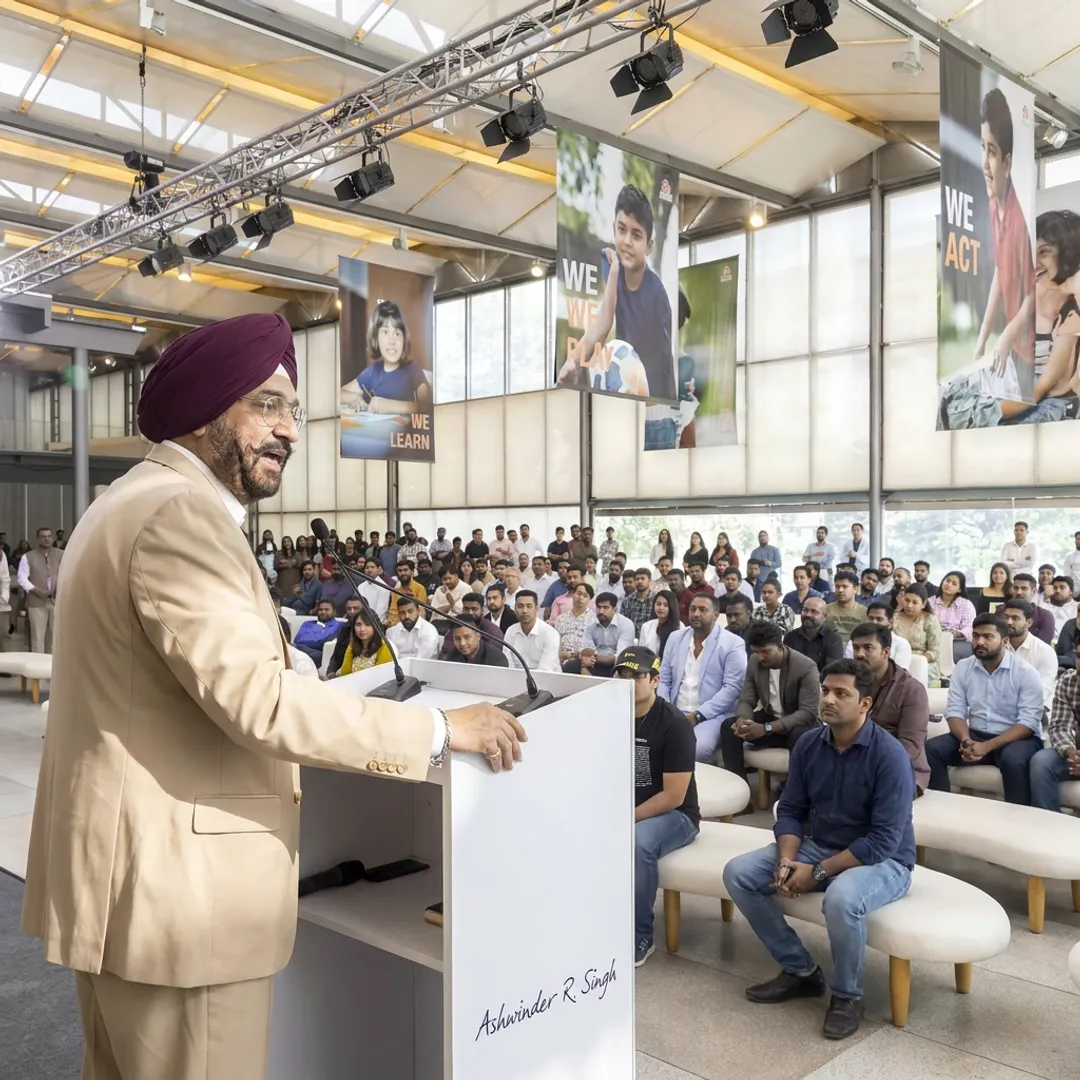 Keynote speaker presenting to business audience