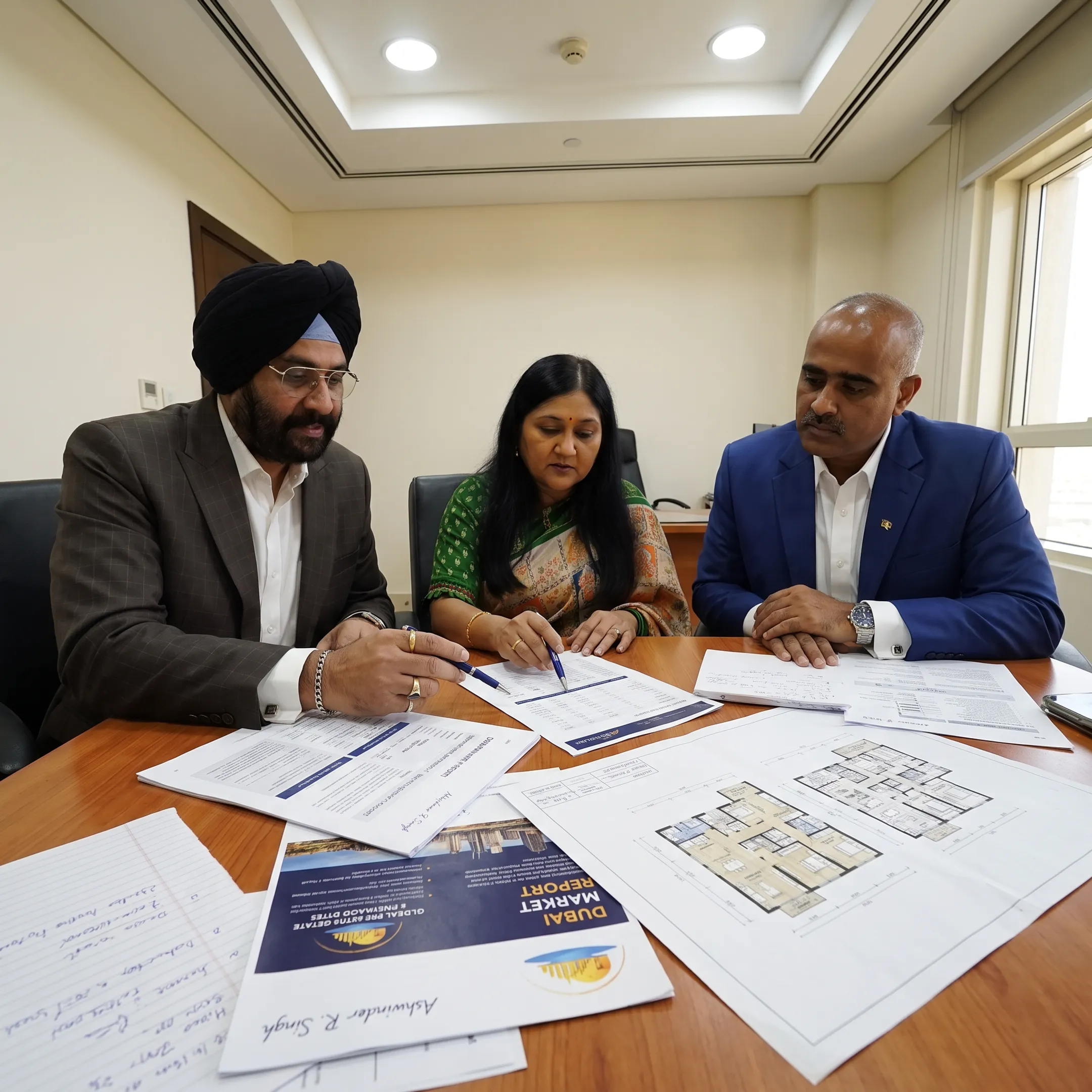 Dubai real estate investment strategy meeting