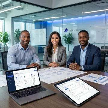 Assembly Industries implementation team configuring AI staffing automation workflow