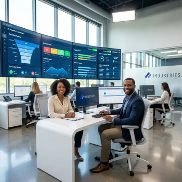 AI automation platform dashboard for staffing and recruiting agency workflows