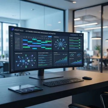 AI automation integration dashboard connected to Infor Workforce Management system