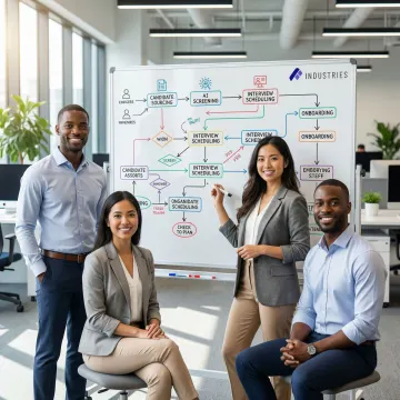 Assembly Industries team implementing BPA workflow for a staffing firm