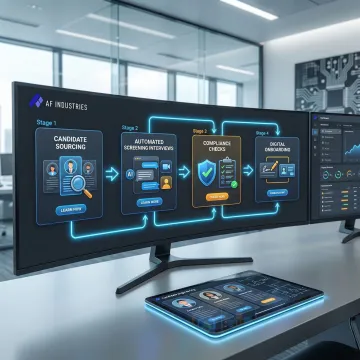 Step-by-step AI recruiting workflow for electrical automation staffing