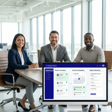Step-by-step recruitment automation workflow from candidate screening to onboarding
