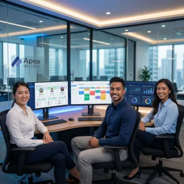 AI recruitment automation platform showing candidate screening and scheduling dashboard