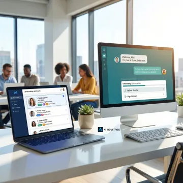 AI recruiting automation platform showing end-to-end candidate workflow from job order to placement