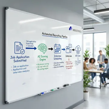 Step-by-step AI candidate screening workflow from application intake to ATS-ready hiring package