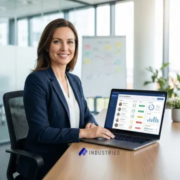 AI-powered candidate sourcing and screening dashboard displaying ranked applicant shortlists