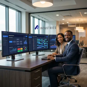 Back office team using AI automation platform for staffing and workflow management