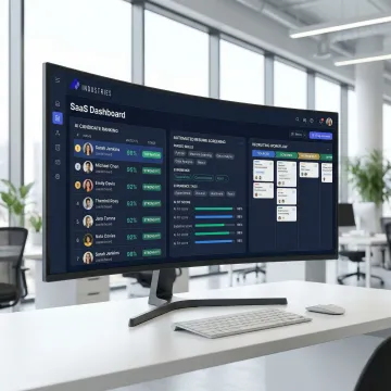 AI recruiting software dashboard showing candidate shortlists and automated screening workflows