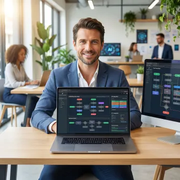 Assembly Industries consultant configuring AI automation workflows for a staffing agency
