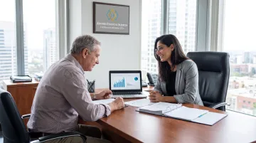 Assured Financial Services founder consulting with family business owner on succession planning