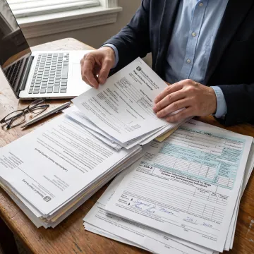 IRS Enrolled Agent organizing tax resolution documents