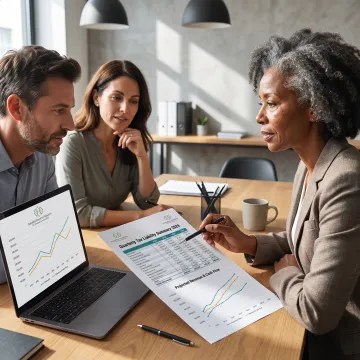 Advisor discussing proactive tax planning with business clients