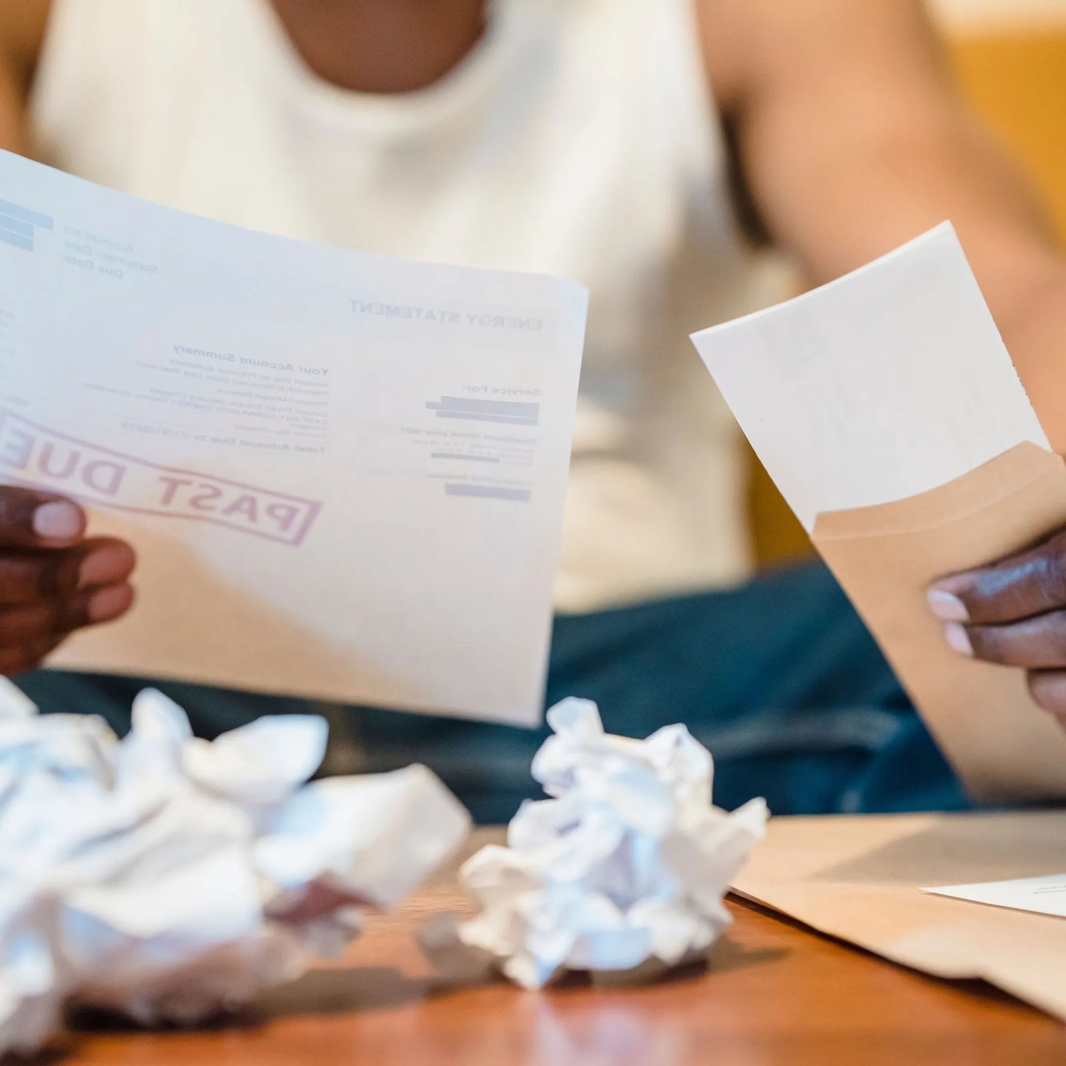 Client and tax advisor going over repayment documents