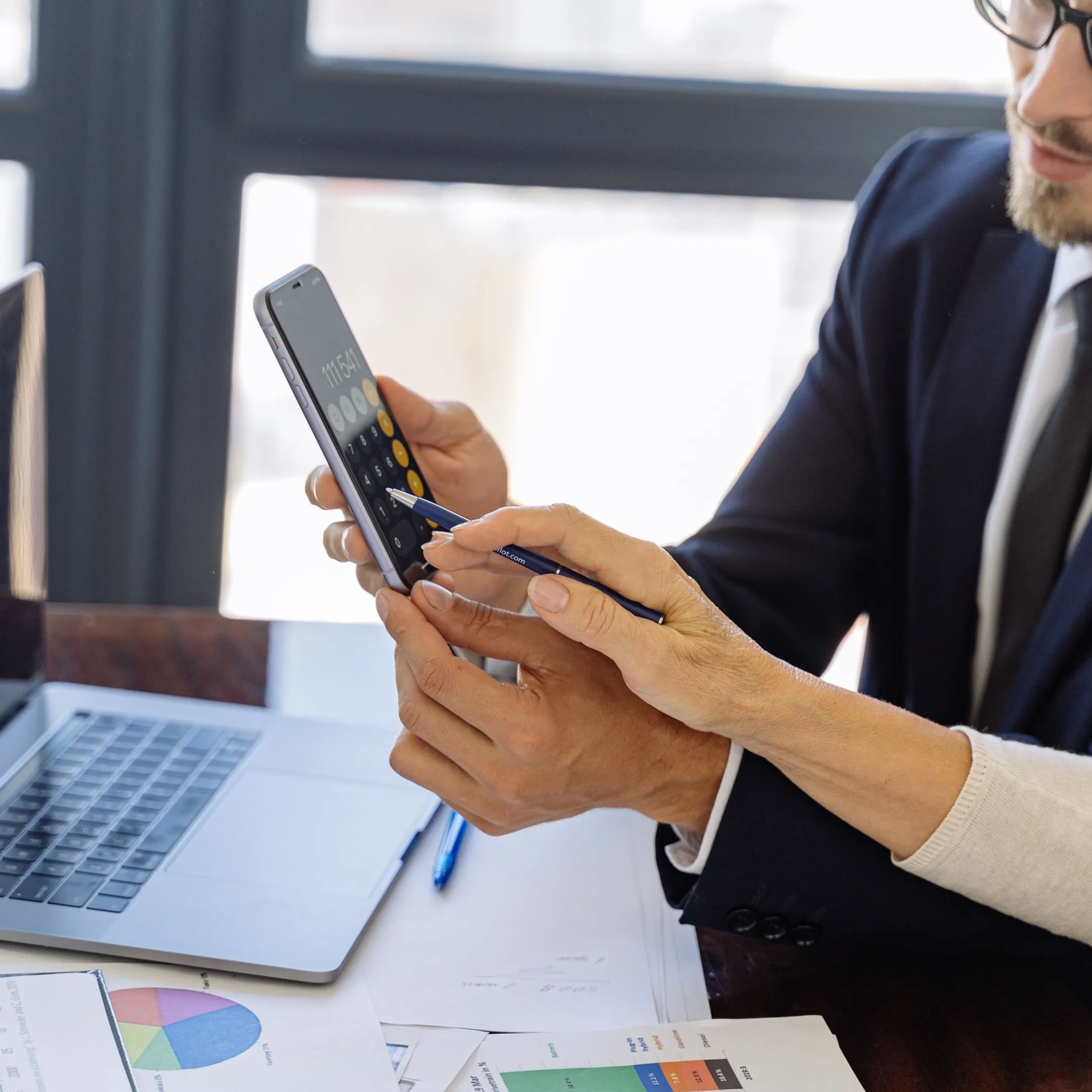 Tax advisor reviewing IRS resolution records online