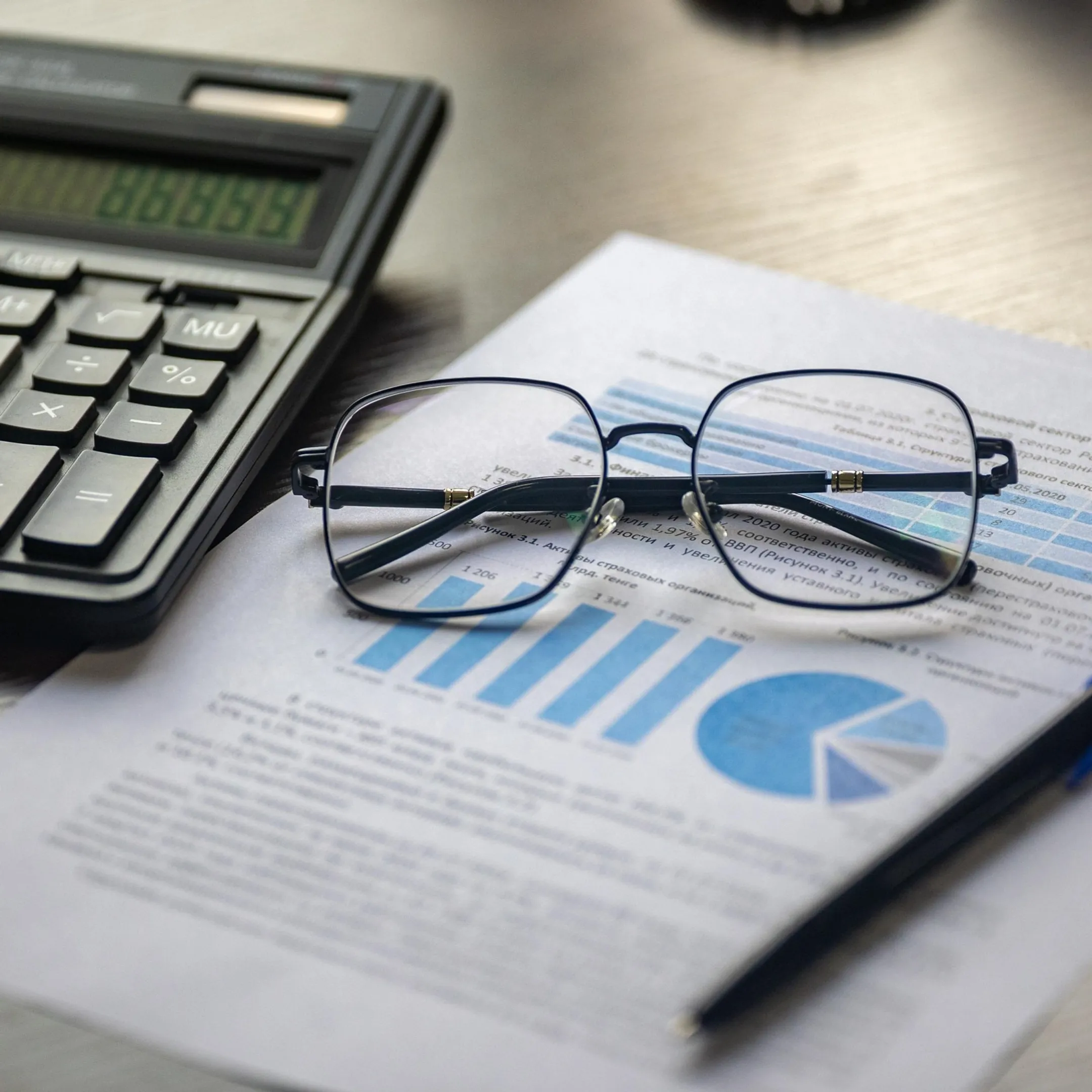 Advisor walking a small business owner through financial performance