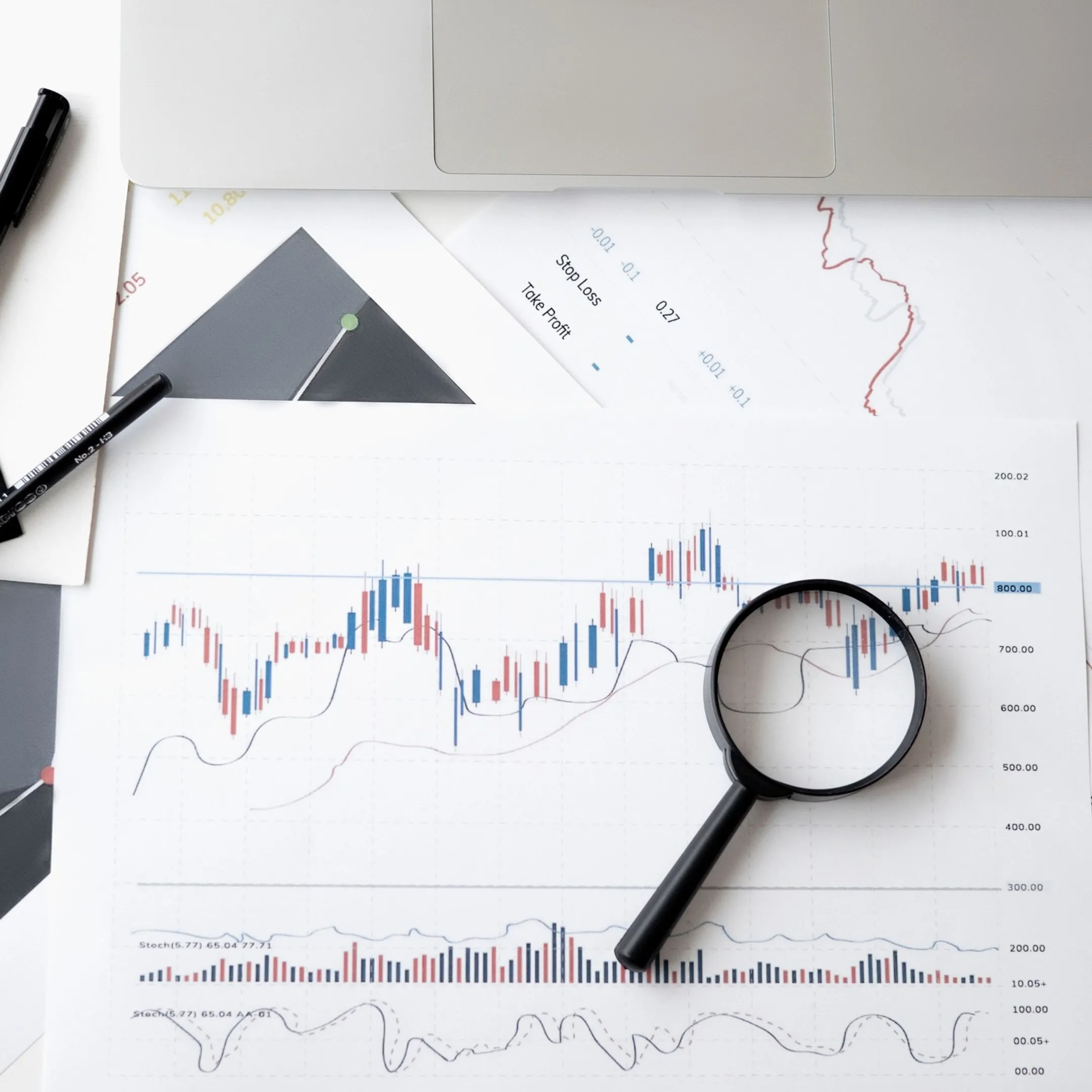 Business leaders reviewing financial strategy