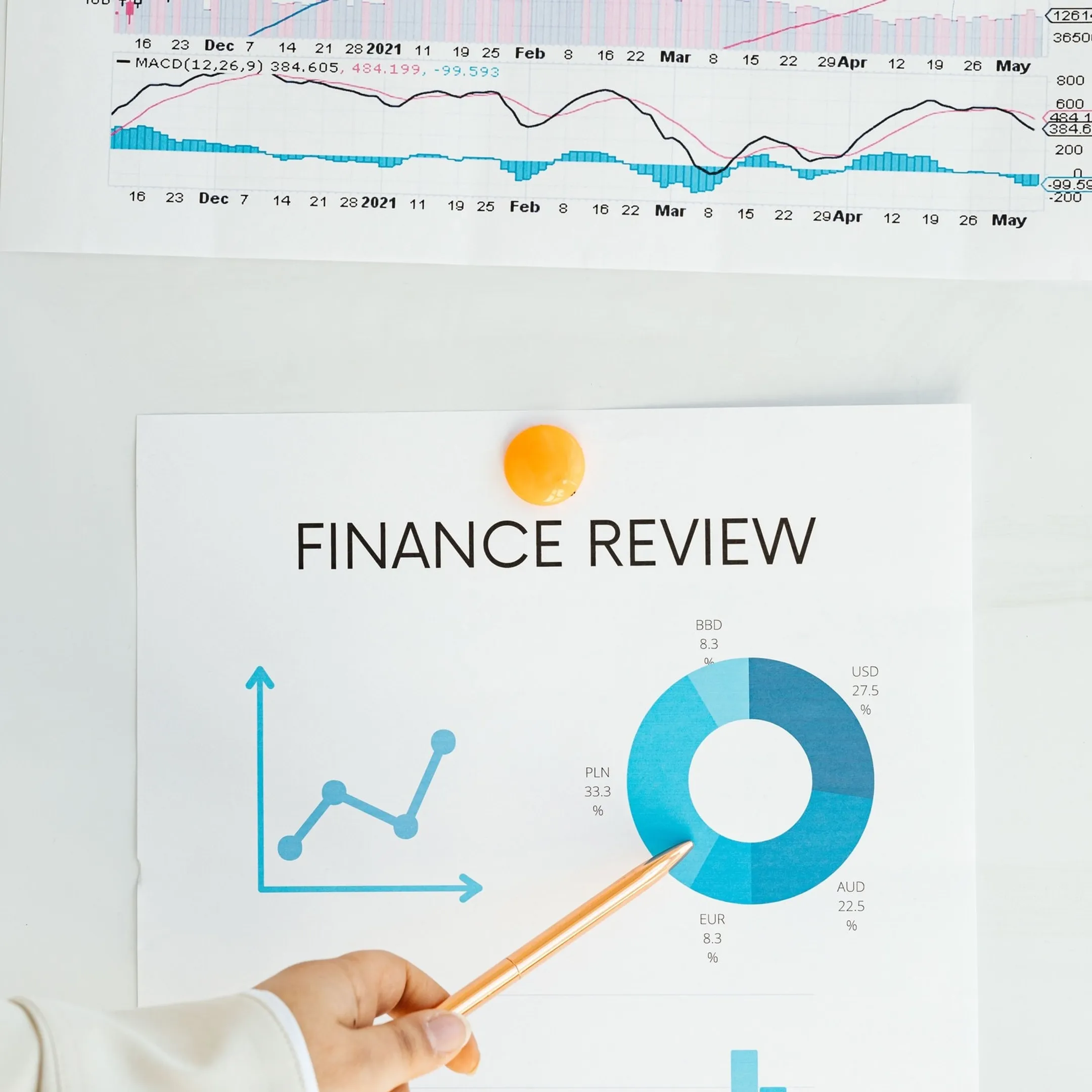 Business leaders reviewing financial strategy