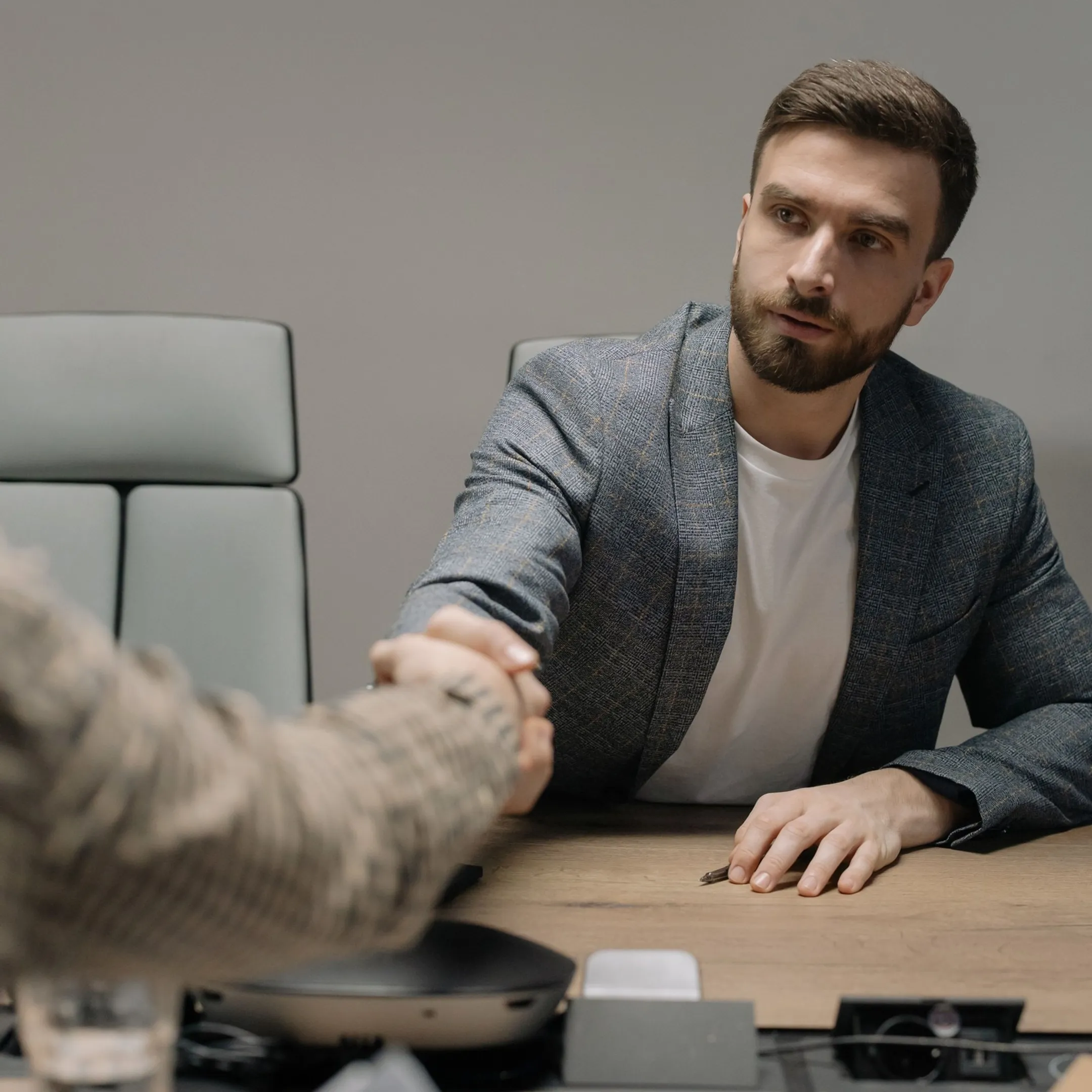 Tax consultant arranging documents for an IRS case