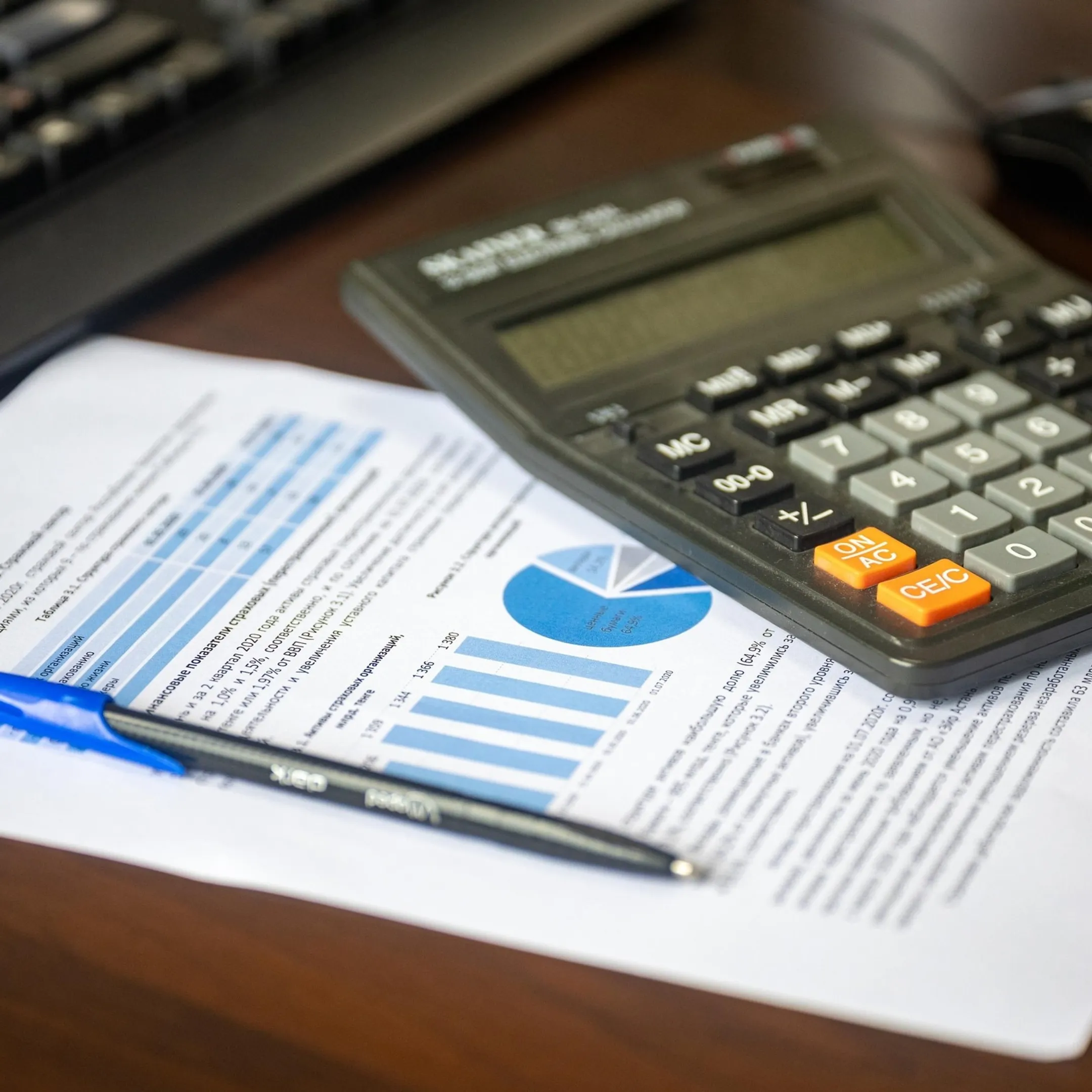 Tax advisor organizing client tax records