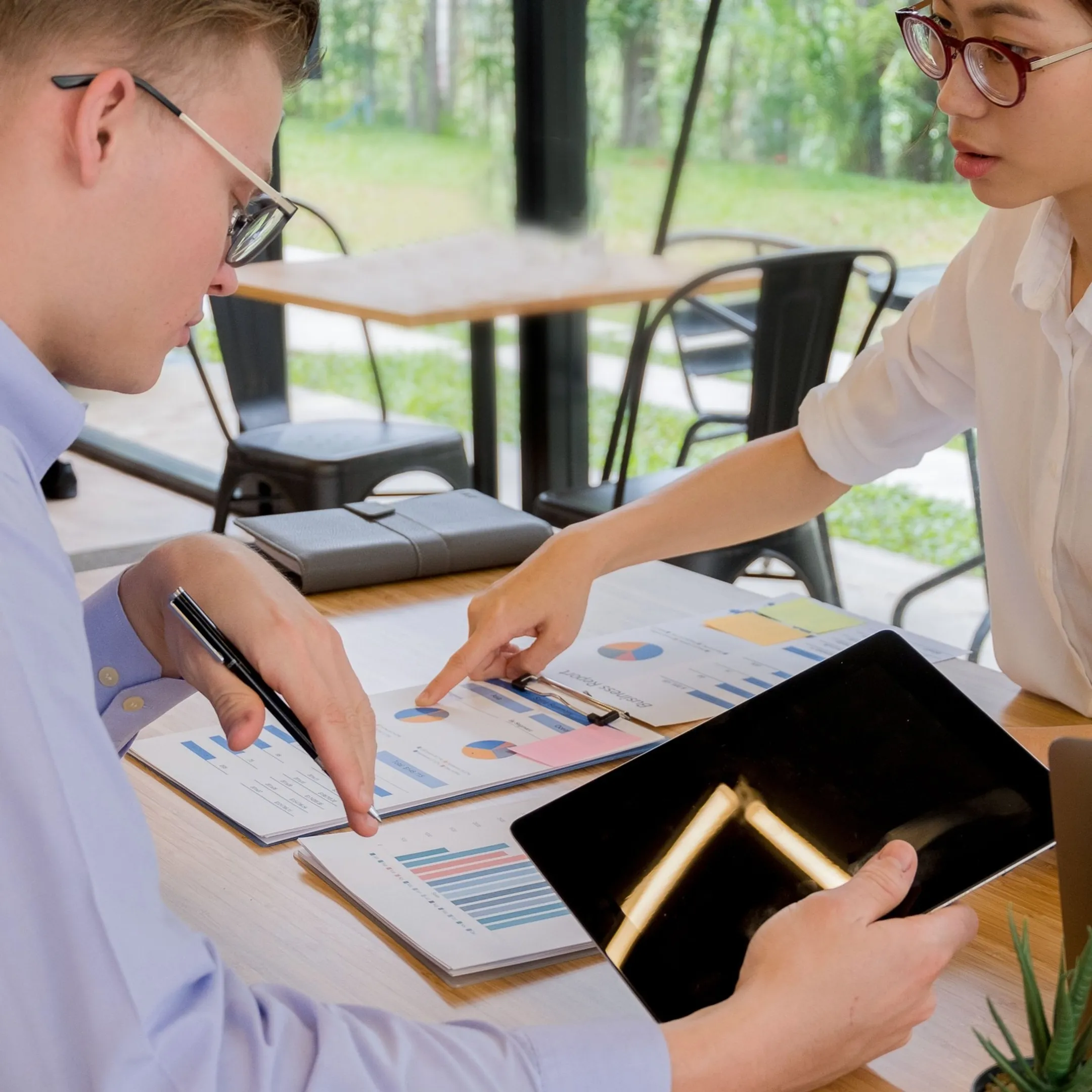 Tax advisor walking a client through an IRS resolution plan