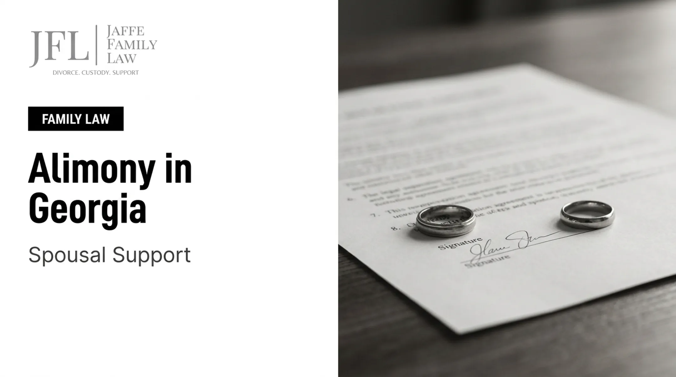 Alimony in Georgia: Spousal Support