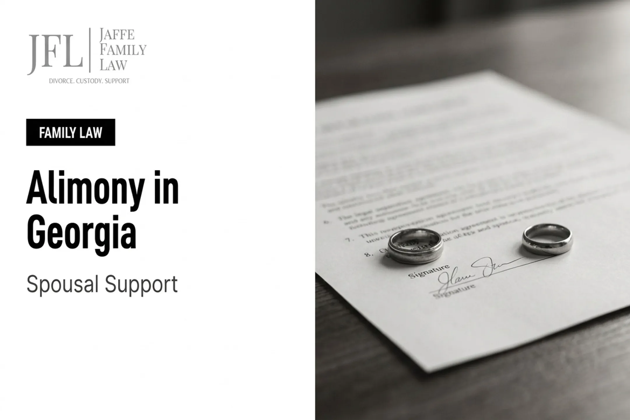 Alimony in Georgia: Spousal Support