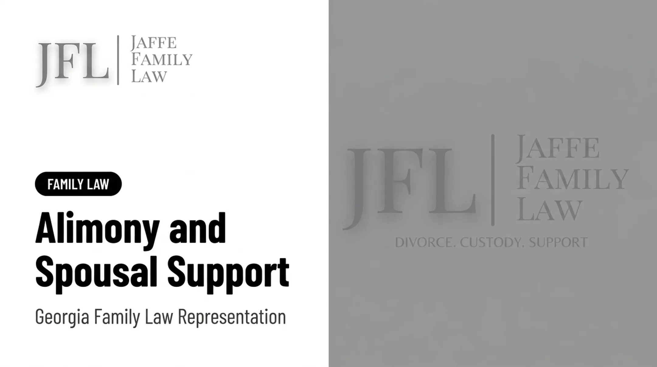 Alimony and Spousal Support
