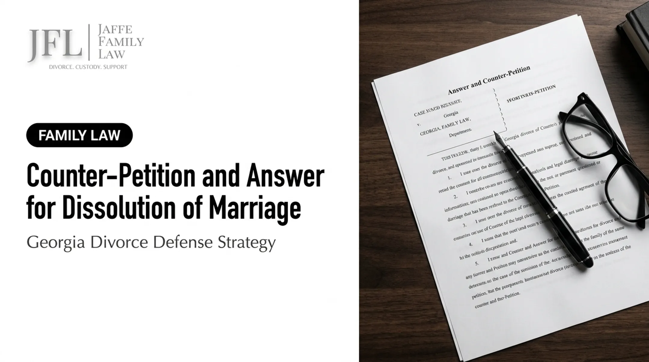 Counter-Petition and Answer for Dissolution of Marriage
