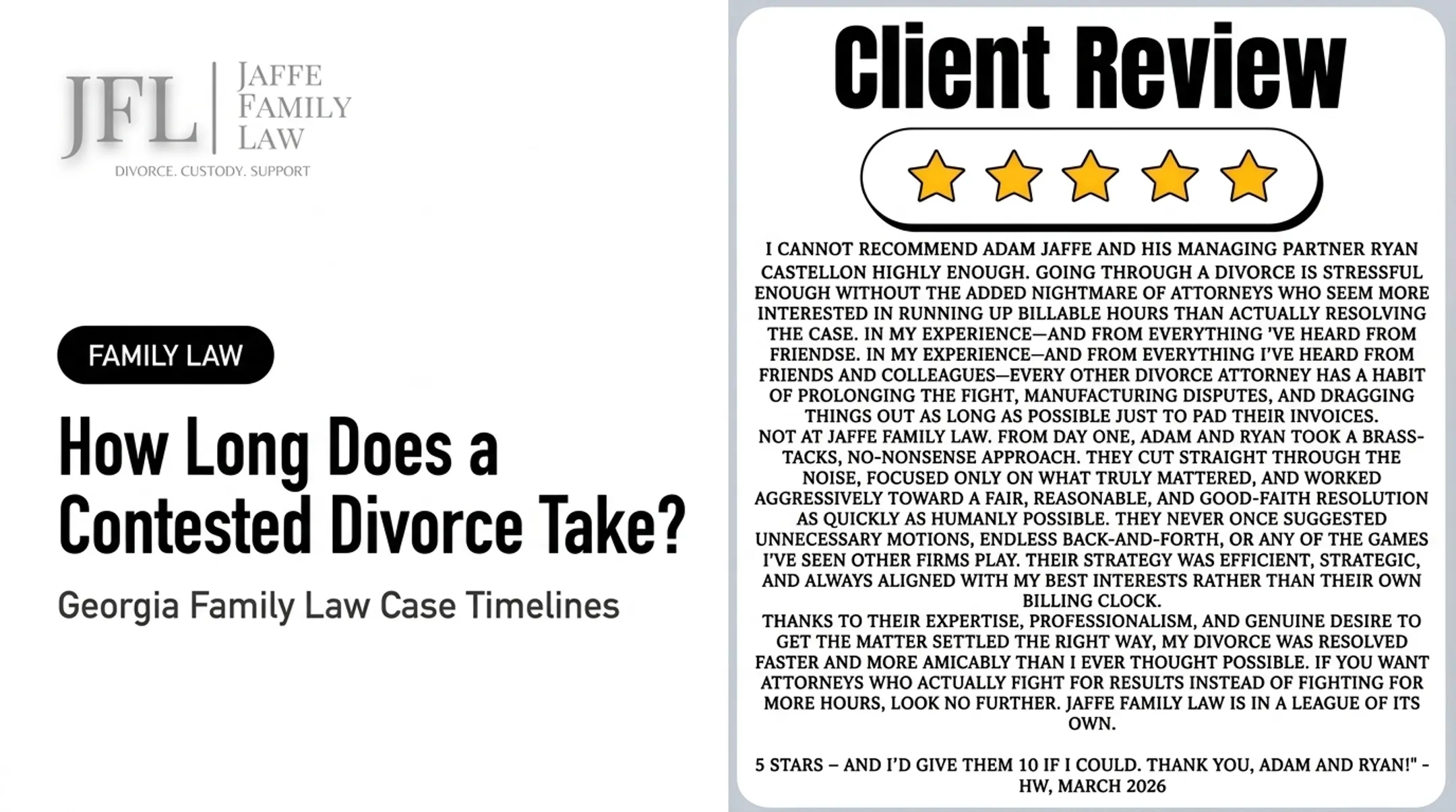 How Long Does a Contested Divorce Take?