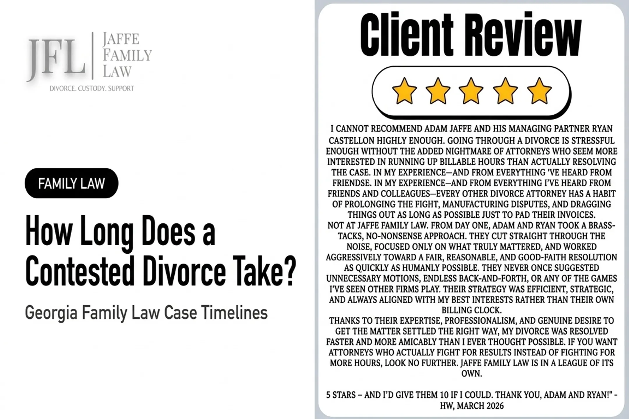 How Long Does a Contested Divorce Take?
