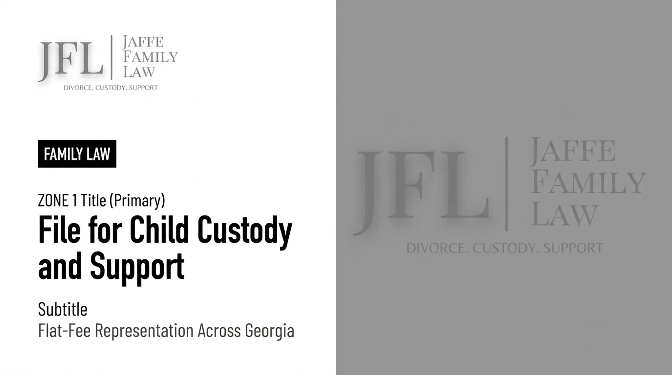 File for Child Custody and Support