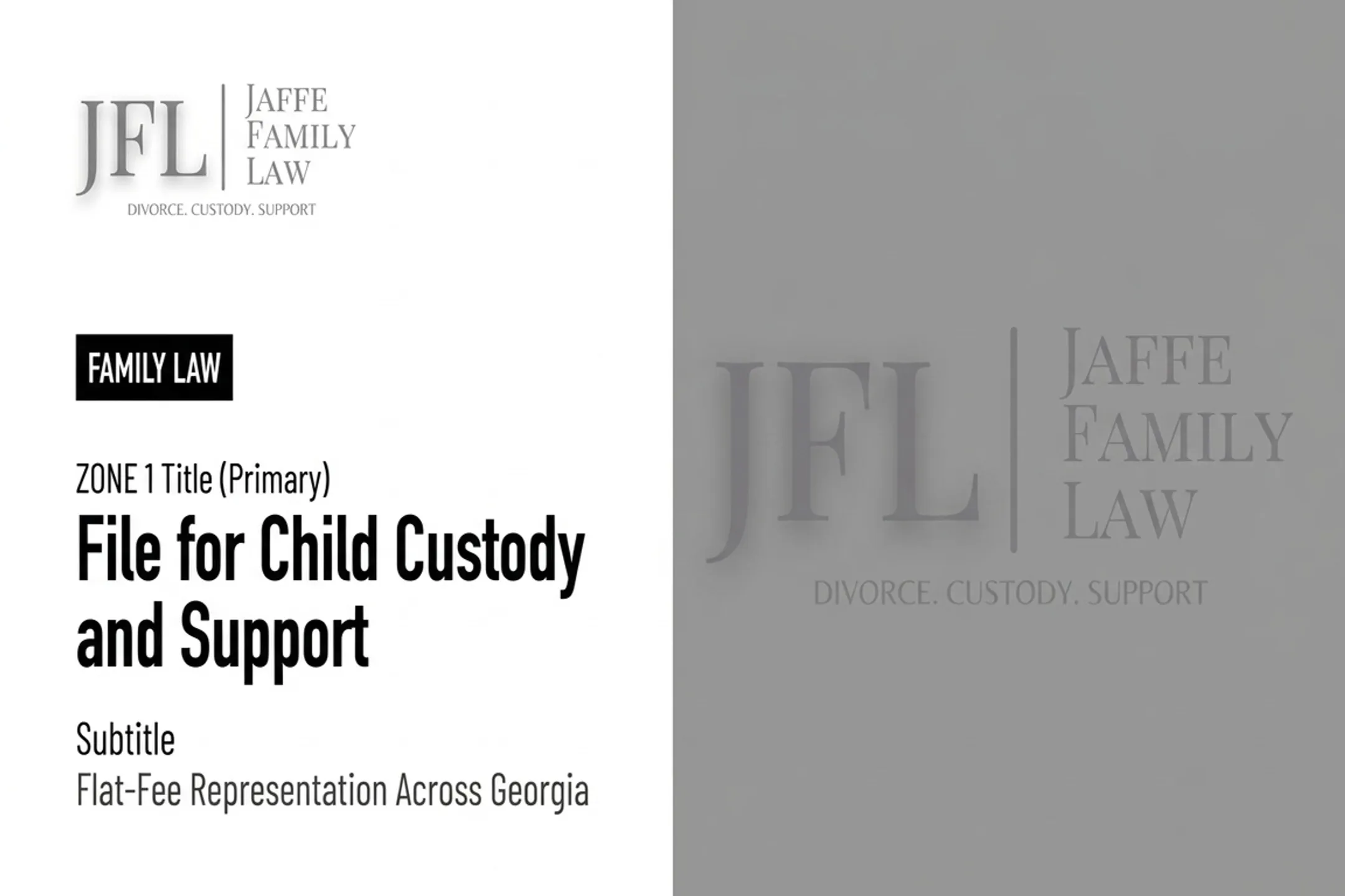 File for Child Custody and Support