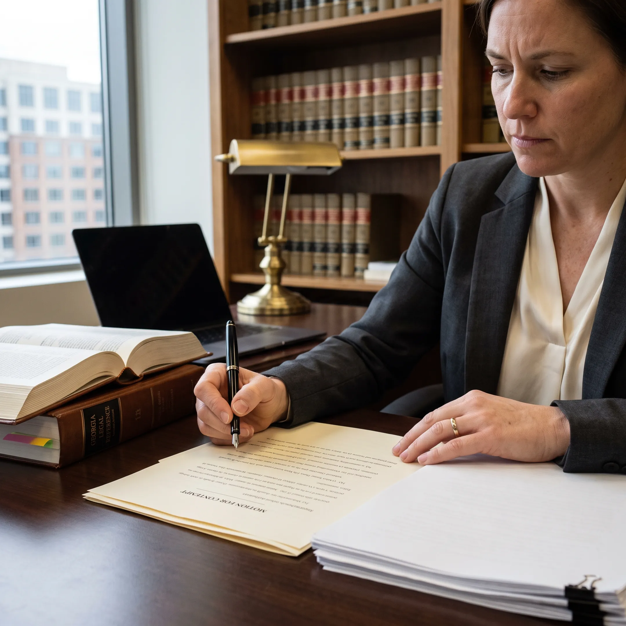 Atlanta Contempt of Court Lawyer representing family law clients in court