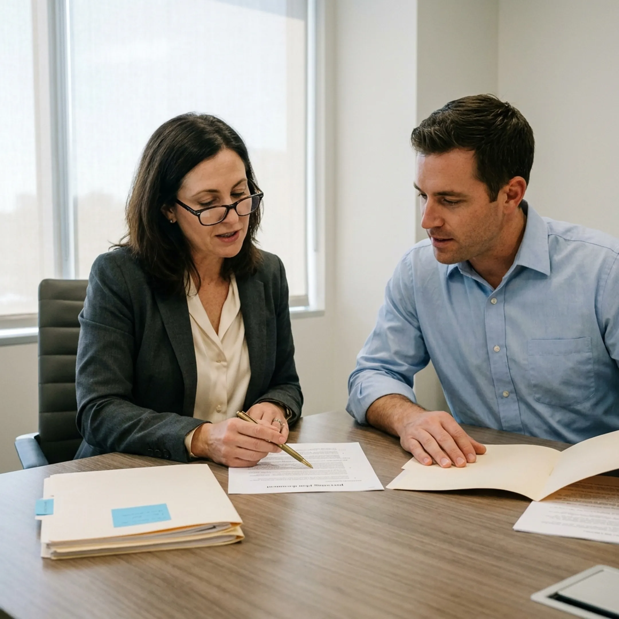Family law attorney counseling a parent on Georgia child custody laws