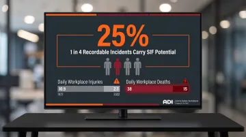 SIF potential statistics showing 25 percent of recordable incidents carry life-threatening risk
