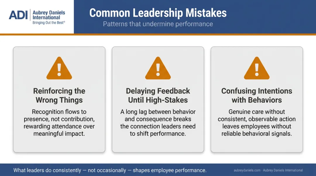 Three common employee-centered leadership mistakes leaders make and how to avoid them