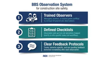 Three-component BBS structured observation system trained observers checklists feedback protocols