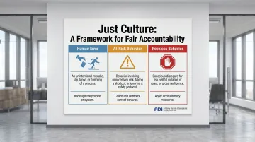 Just Culture framework three categories human error at-risk and reckless behavior