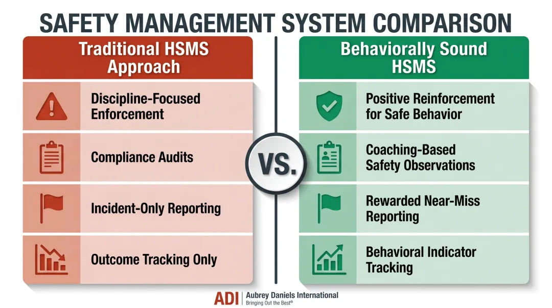 Behaviorally sound HSMS four practices comparison between traditional and behavioral approaches