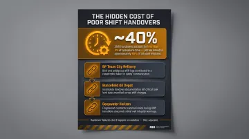 Shift handover communication failures linked to major oil and gas disasters timeline