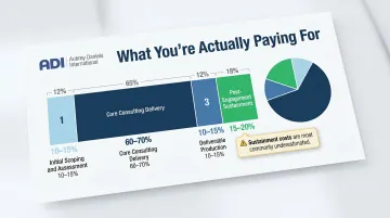 Energy safety consulting cost breakdown four components with percentage allocations